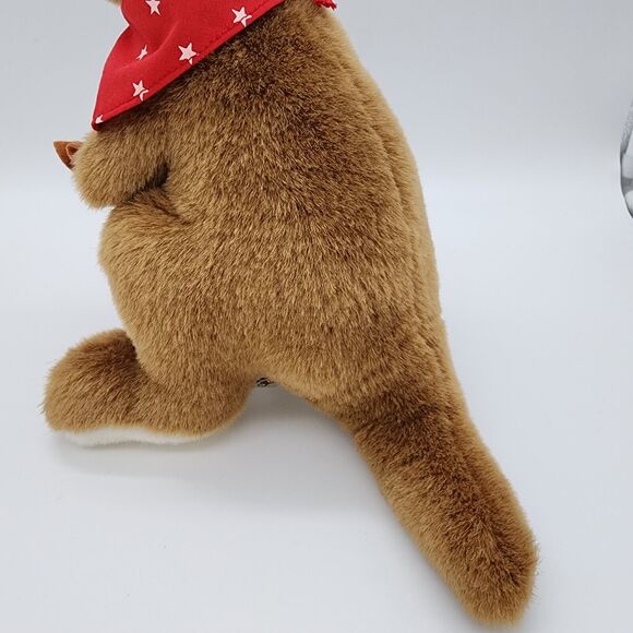 Toyhut Kangaroo Mother Joey Pouch Plush 12" Red Bandana Stuffed Animal Australia - Picture 11 of 11